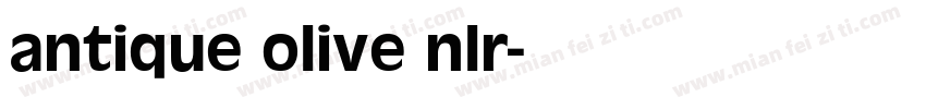 antique olive nlr字体转换